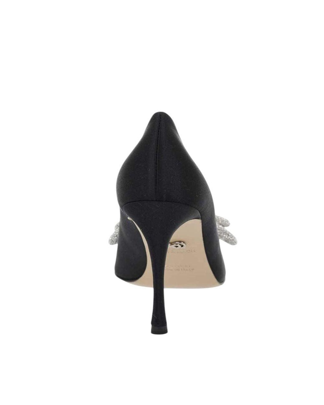 Mach & Mach Blue Embellished Maxi Bow Pumps