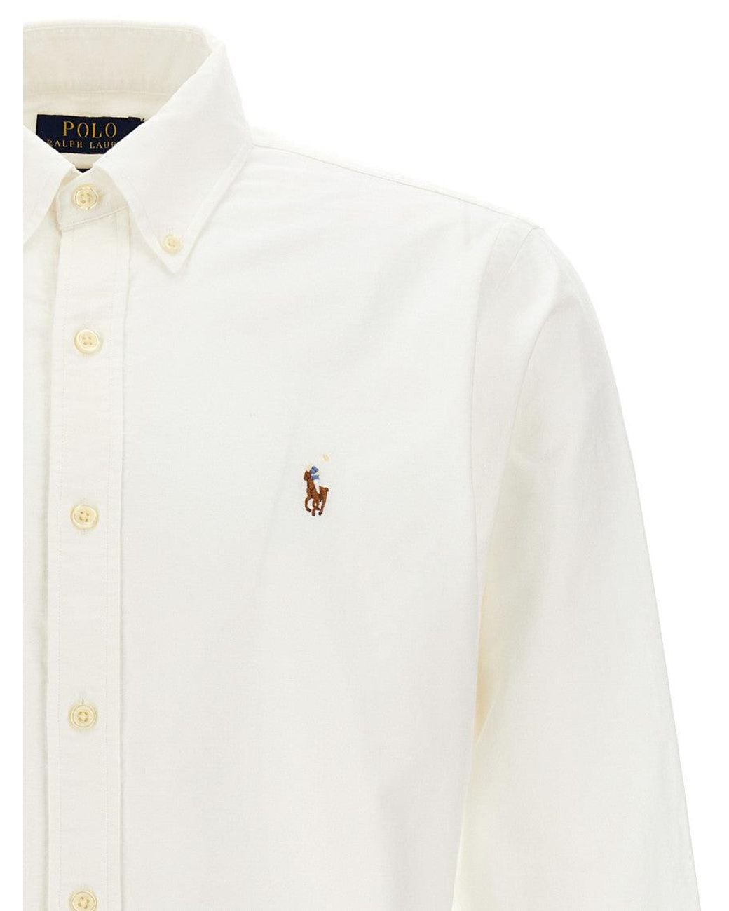 Polo Ralph Lauren White Regular Logo Shirt for men