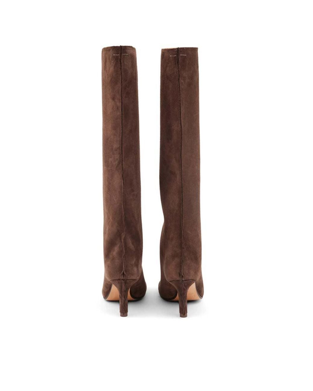 MM6 by Maison Margiela Brown Anatomic Suede Boots