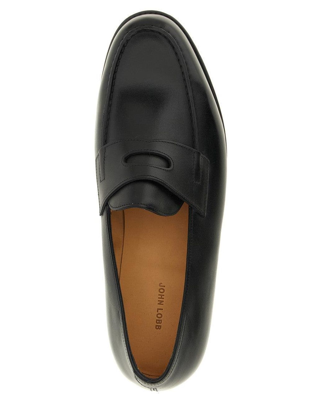 John Lobb Black 'Lopez' Loafers for men