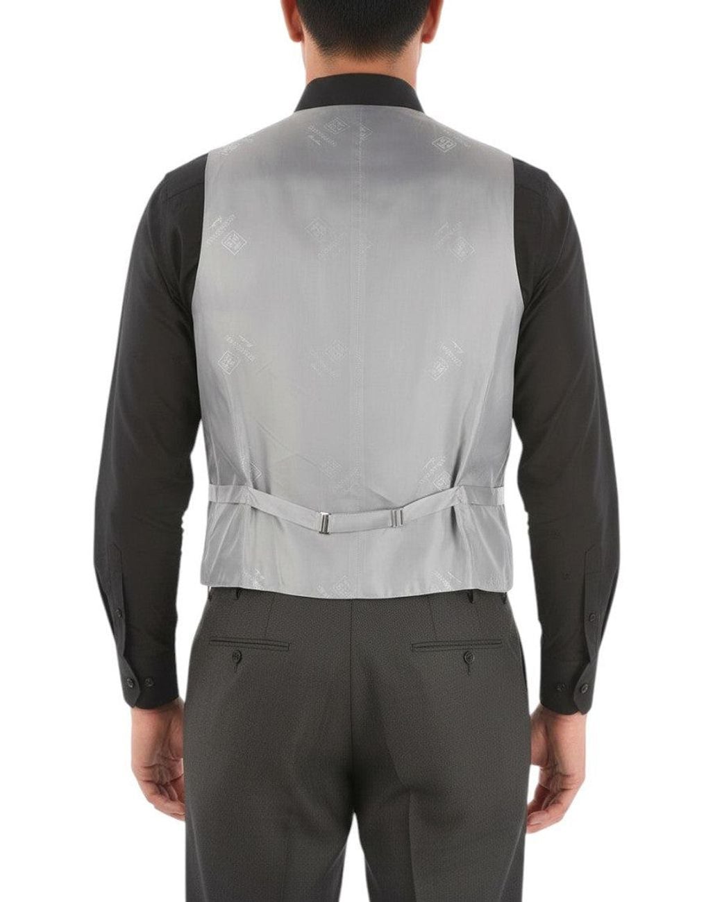 Corneliani Gray V Neck Waistcoat for men