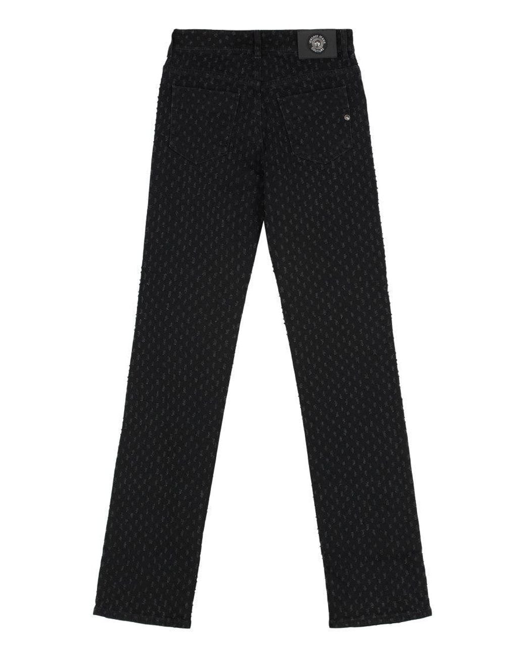 Versace Jeans Couture Black High Rise Slim Fit Jeans