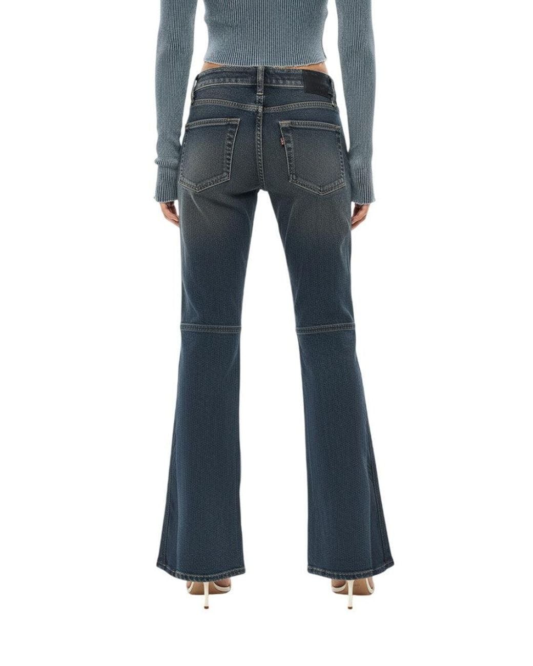 DIESEL Blue Bootcut Low Rise Jeans