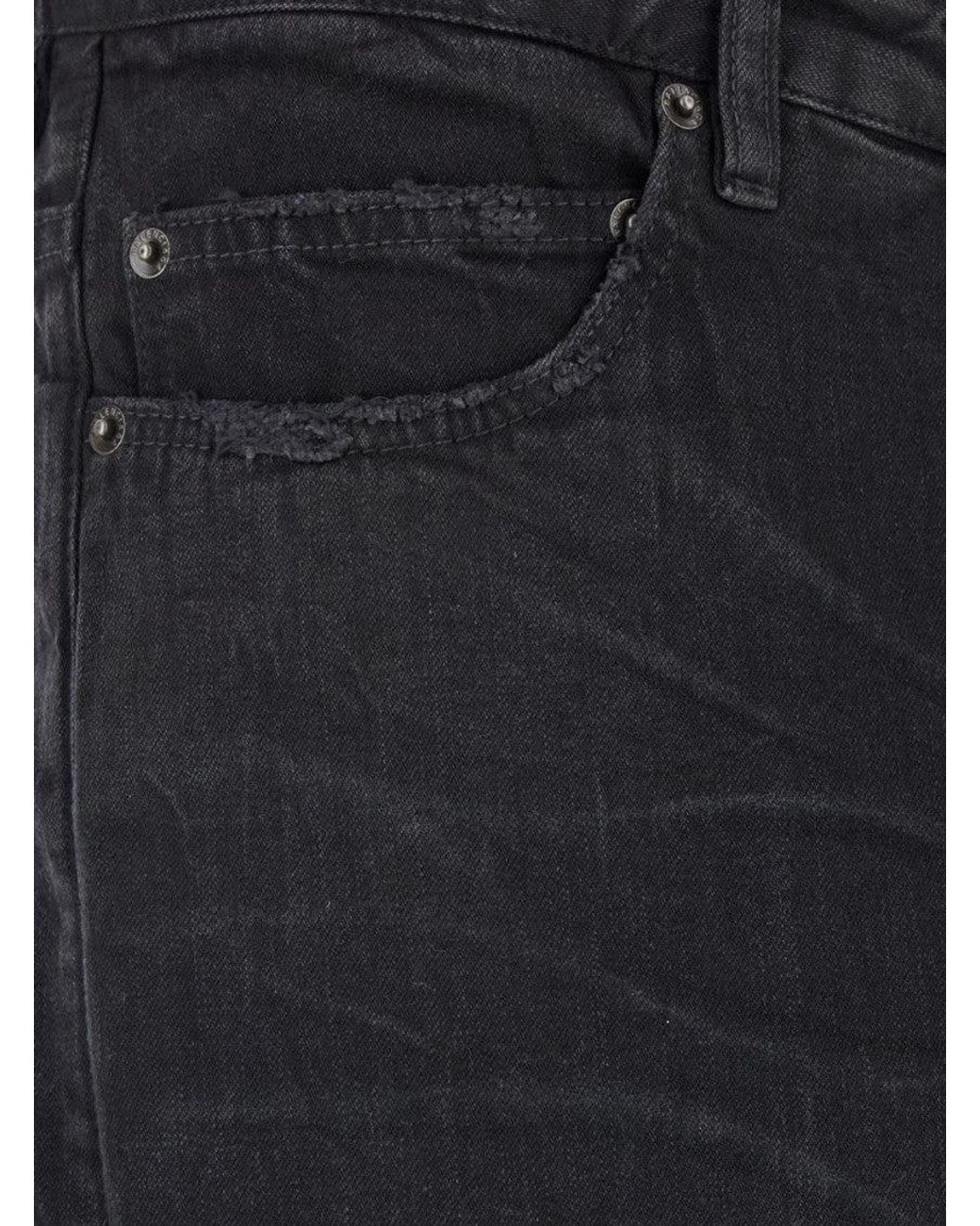 Balenciaga Black Fifty Fifty Jeans