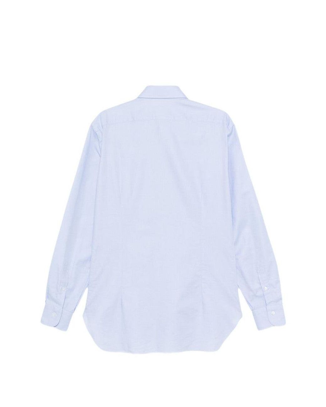 Barba Napoli Blue Light Regular Shirt for men