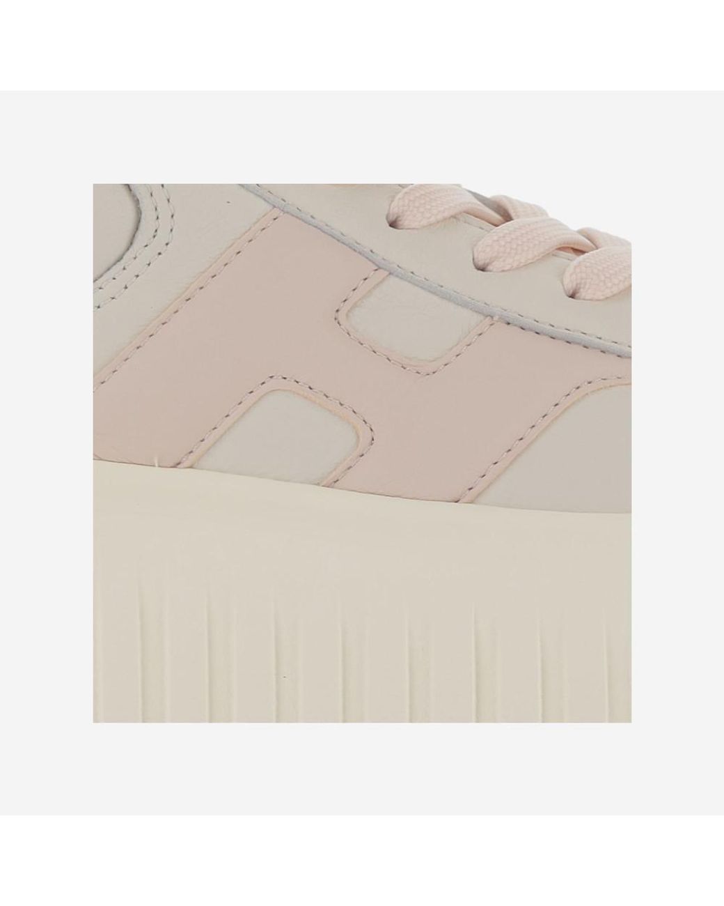 Hogan Pink Two-Tone Sneakers