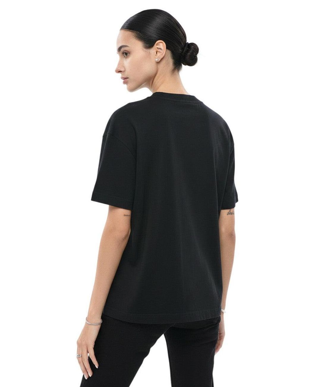Off-White c/o Virgil Abloh Black Graphic Crew Neck T-Shirt