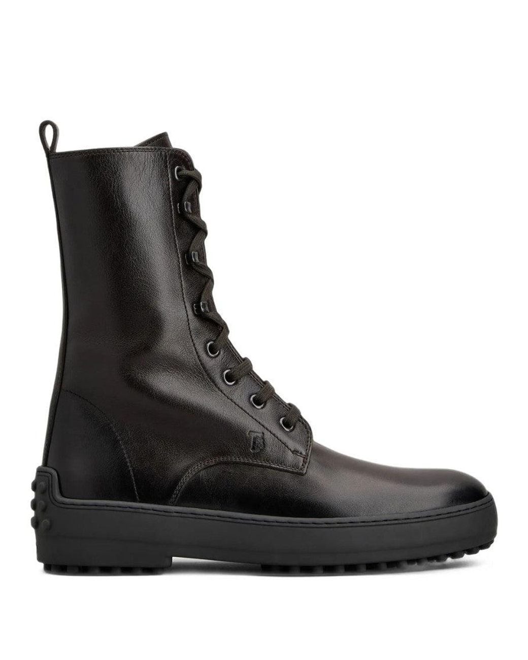 Tod's Black Gommino Leather Boots