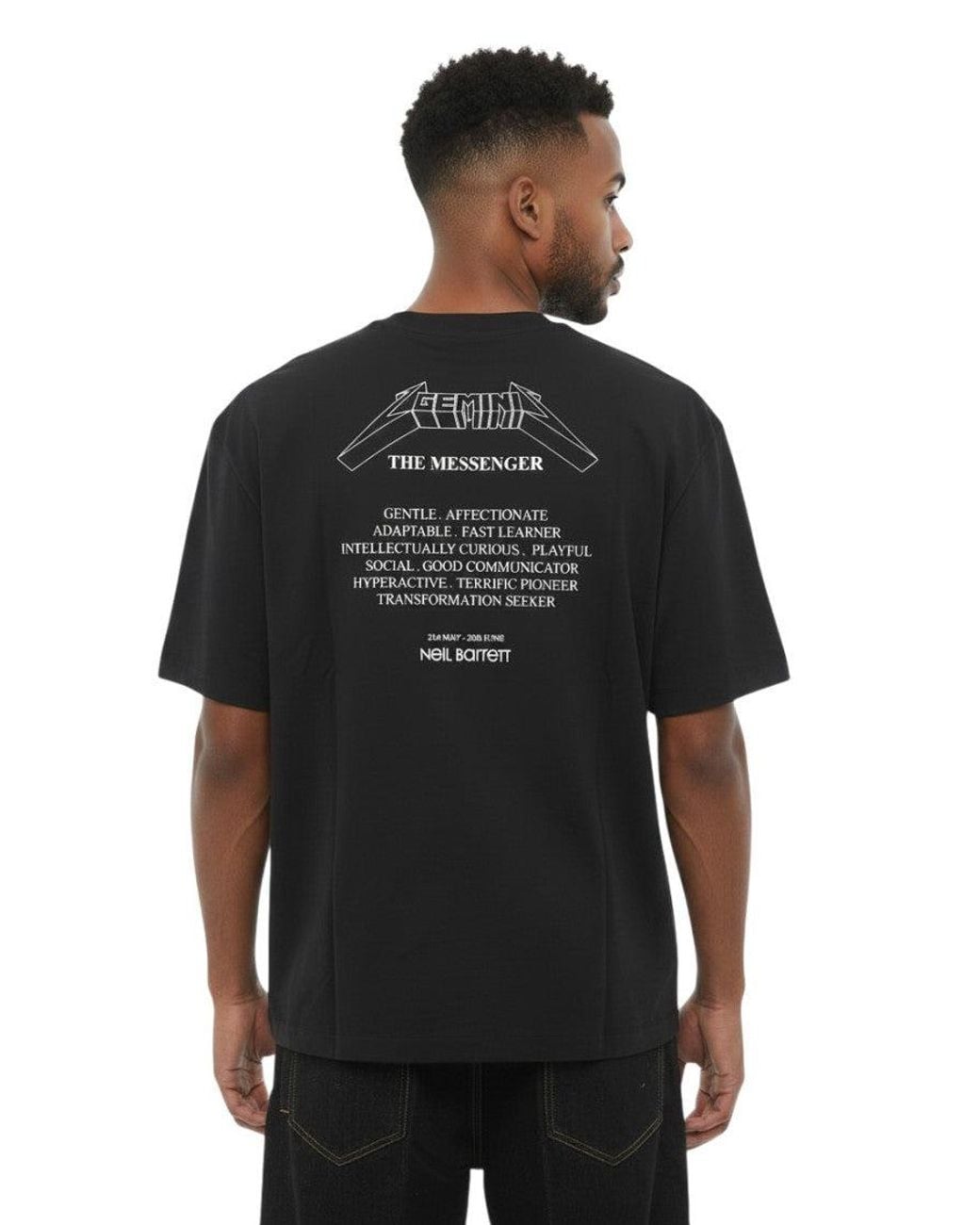Neil Barrett Black Crew Neck T-Shirt for men