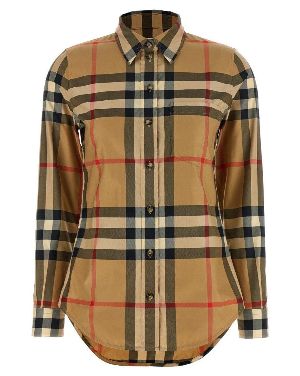 Burberry Natural Slim Checks Shirt