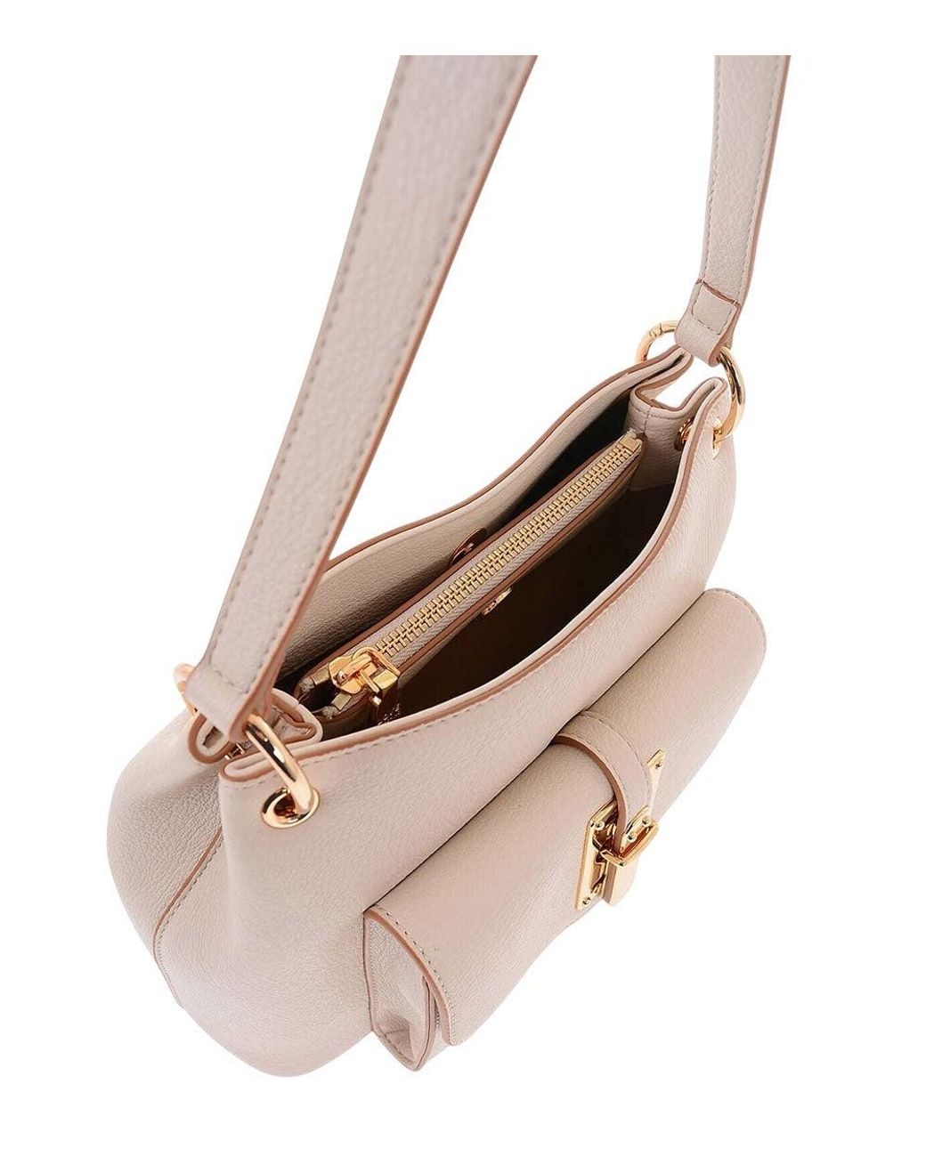 Love Moschino Pink Logo Medium Shoulder Bag