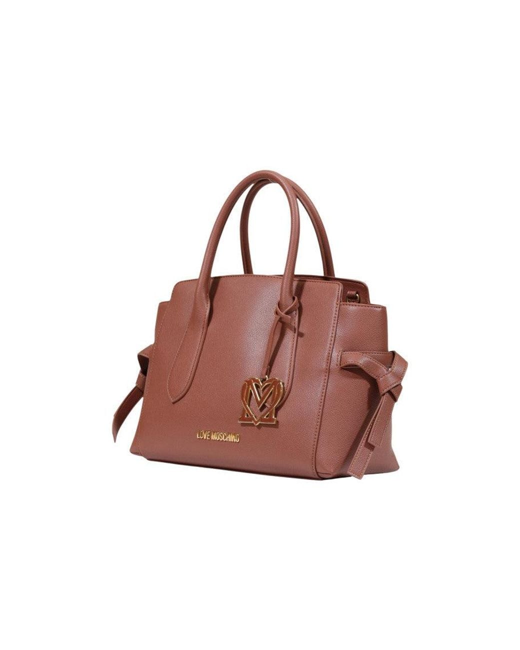 Love Moschino Brown Logo Large Satchel