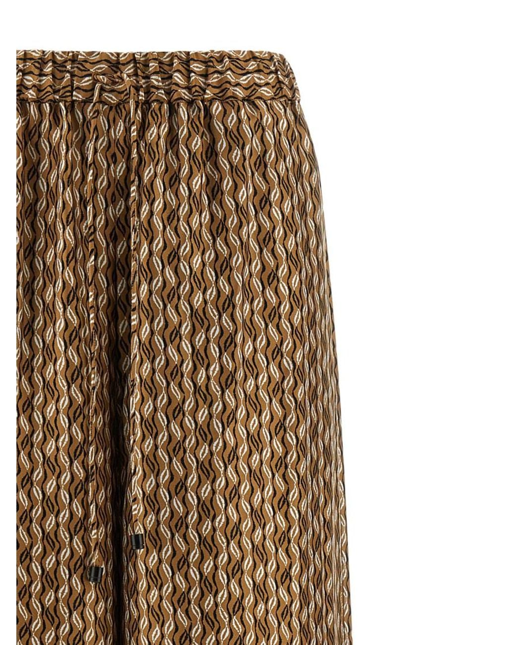 Max Mara Natural Straight Drawstring Pants
