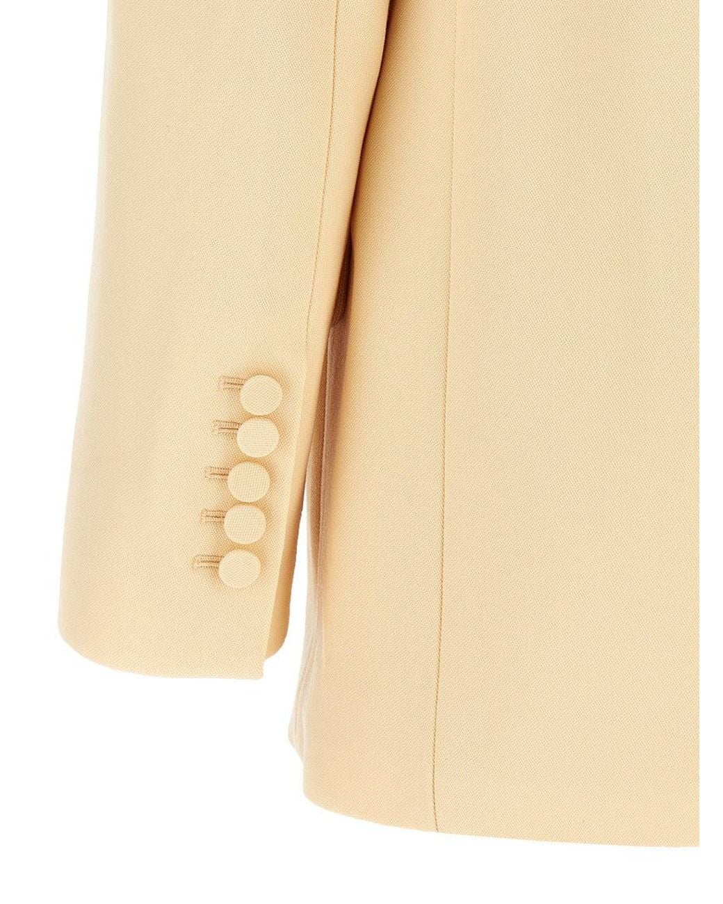 Zimmermann Natural Single Breasted Blazer