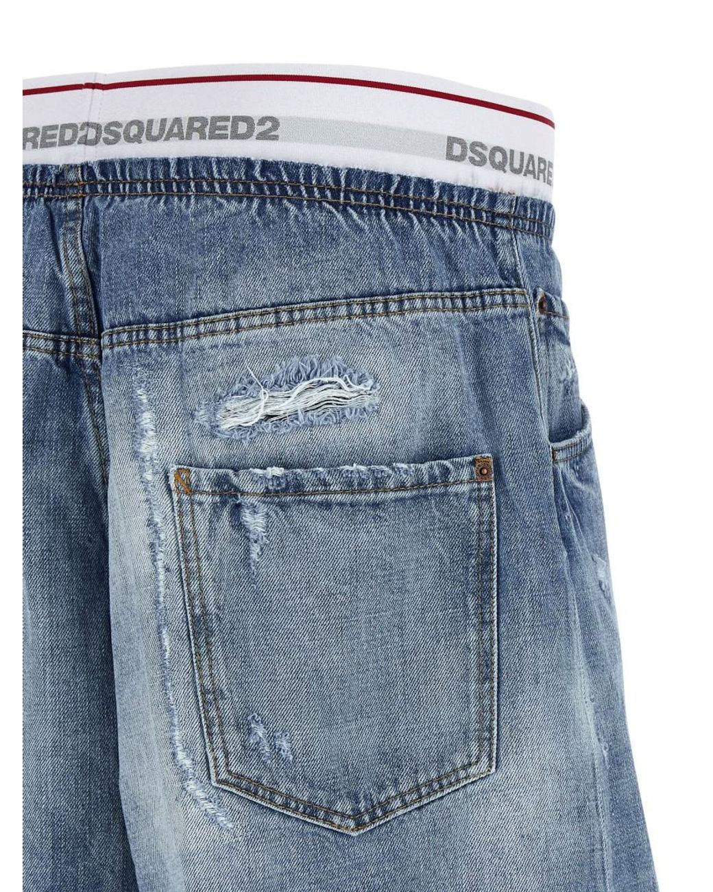 DSquared² Blue ² Cotton Bermuda Shorts for men