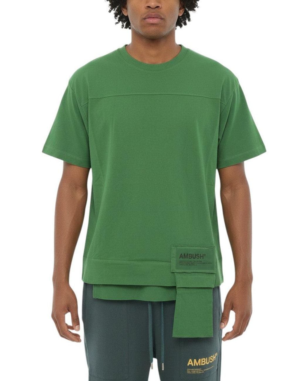 Ambush Green Waist Pocket T-Shirt for men