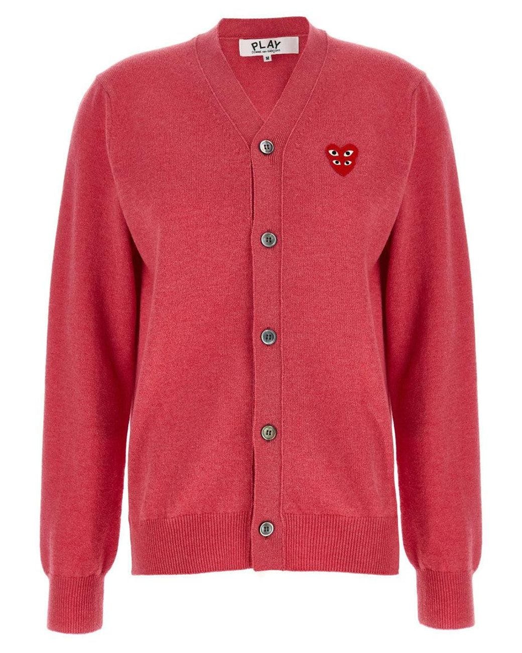 Comme des Garçons Embroidered V Neck Sweater
