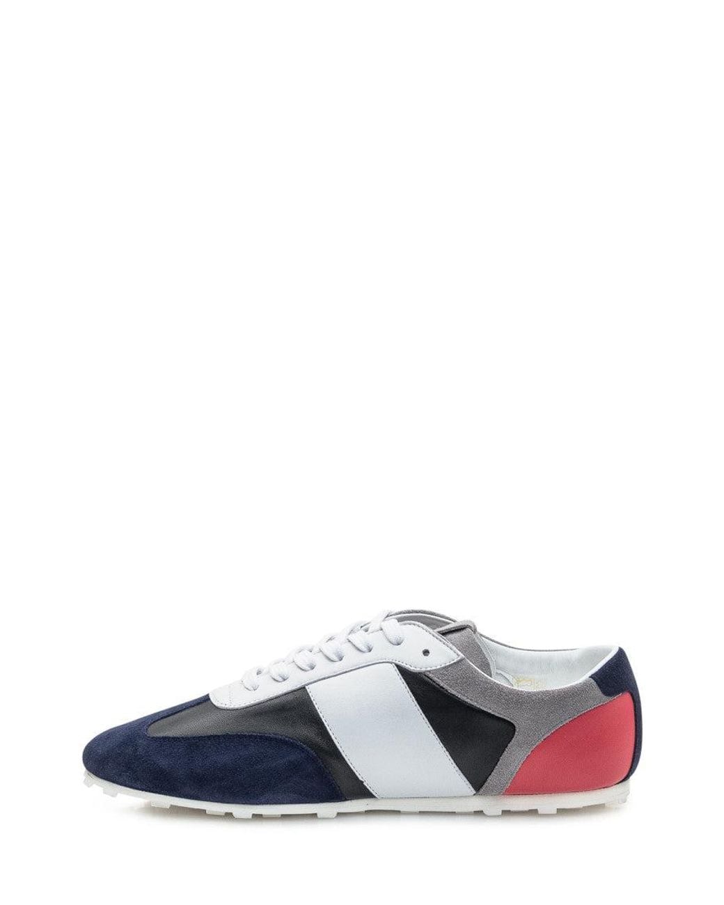 Marni White Color Block Sneakers for men
