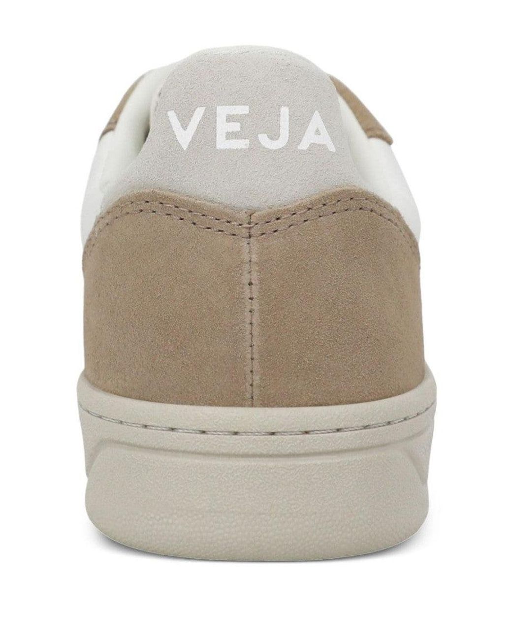 Veja White Natural Logo Sneakers