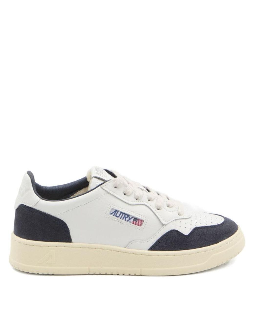 Autry White Medalist Low for men