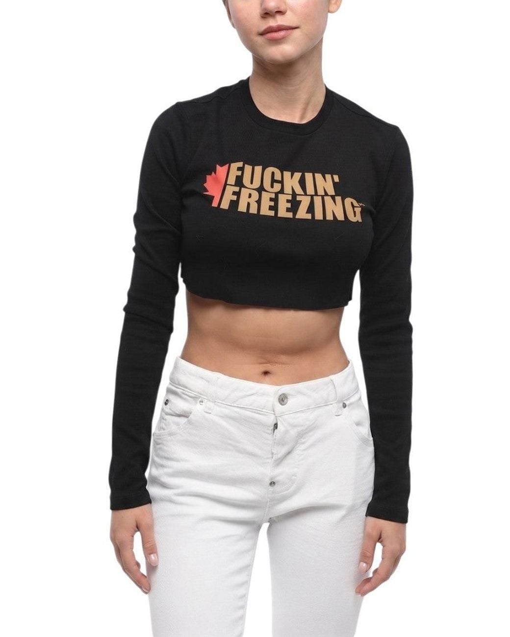 DSquared² Black Graphic Crew Neck T-Shirt
