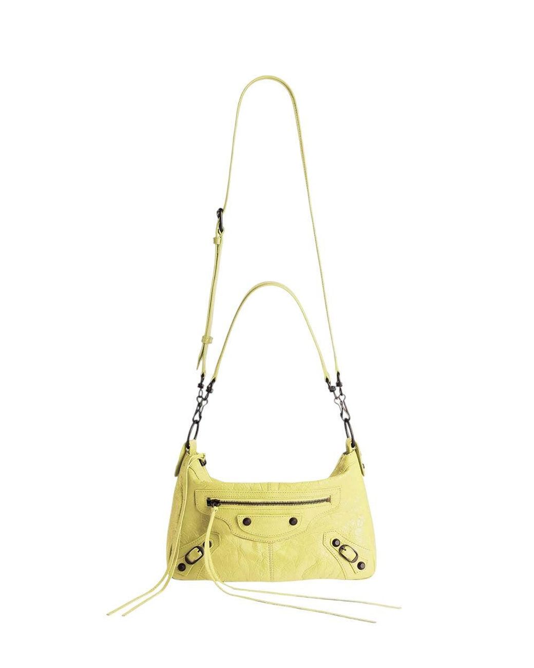 Balenciaga Metallic Le City Moto Mini Shoulder Bag