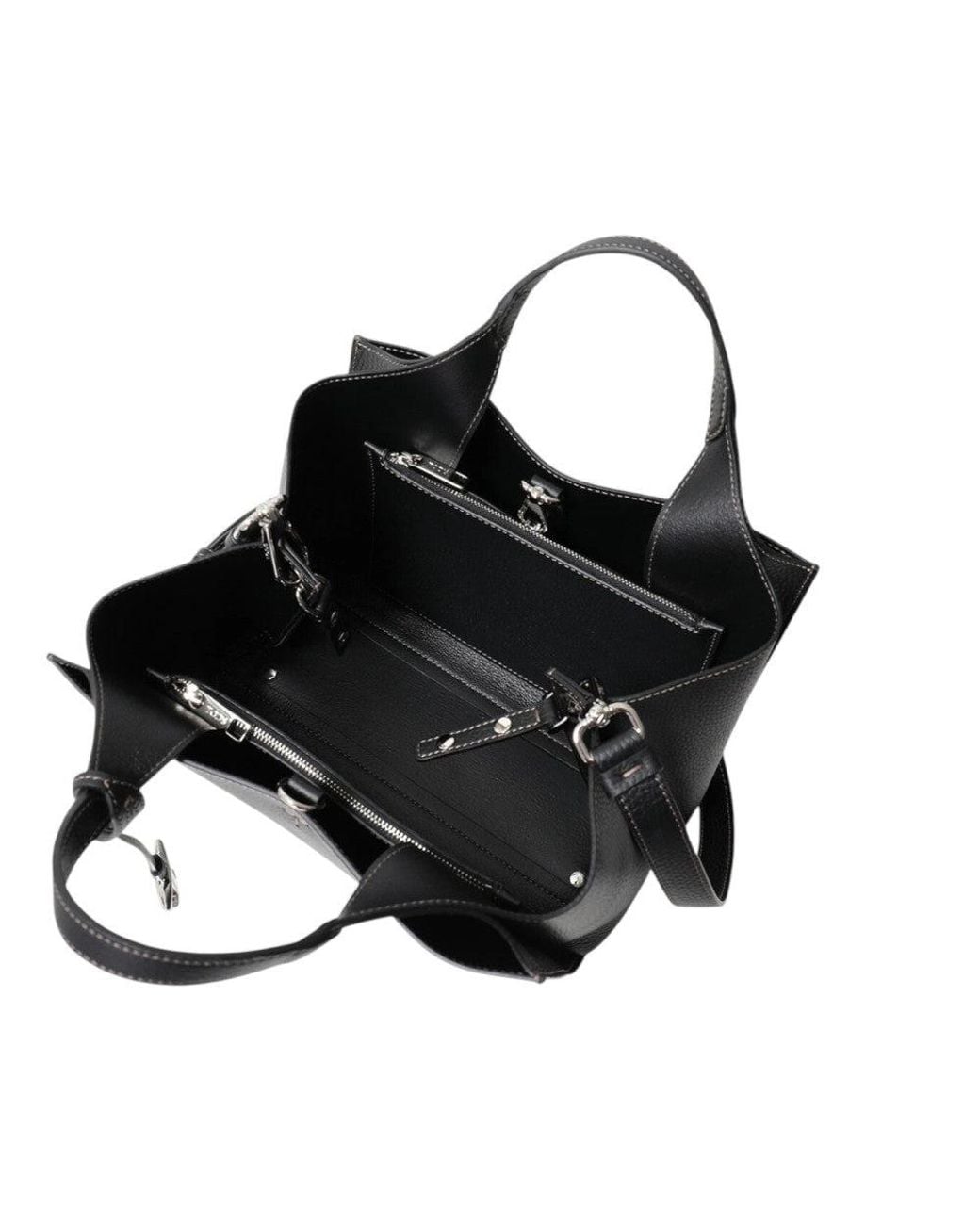 Tod's Black T Timeless Mini Tote