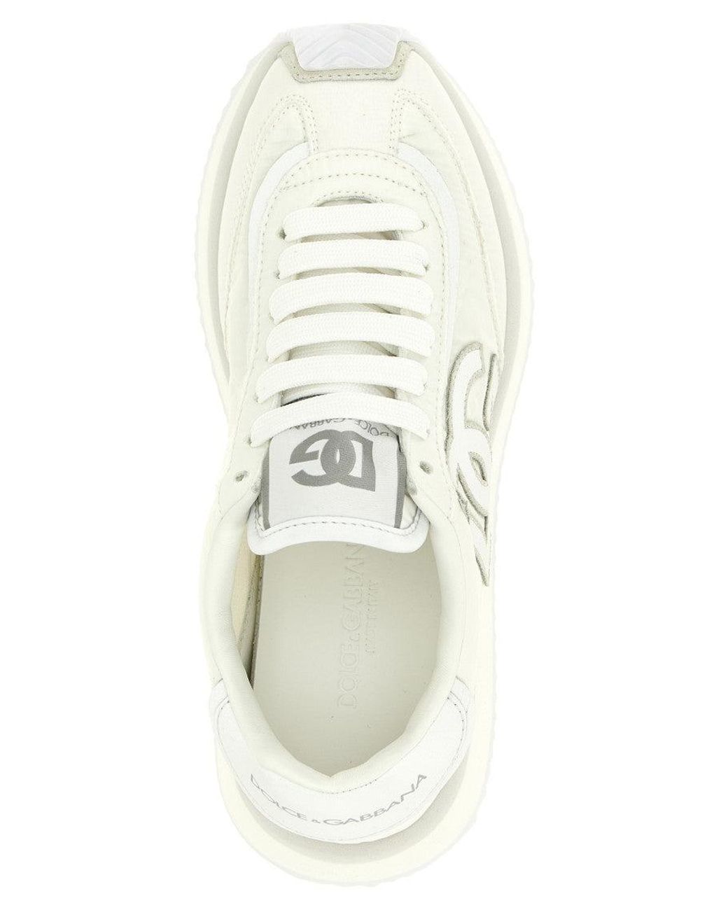 Dolce & Gabbana White Logo Sneakers
