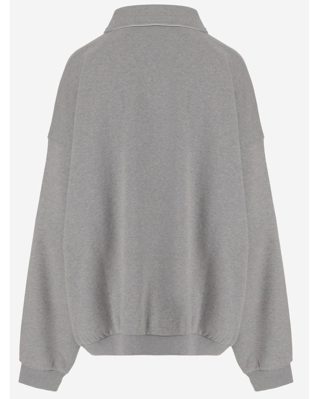 we11done Gray Polo Sweater for men