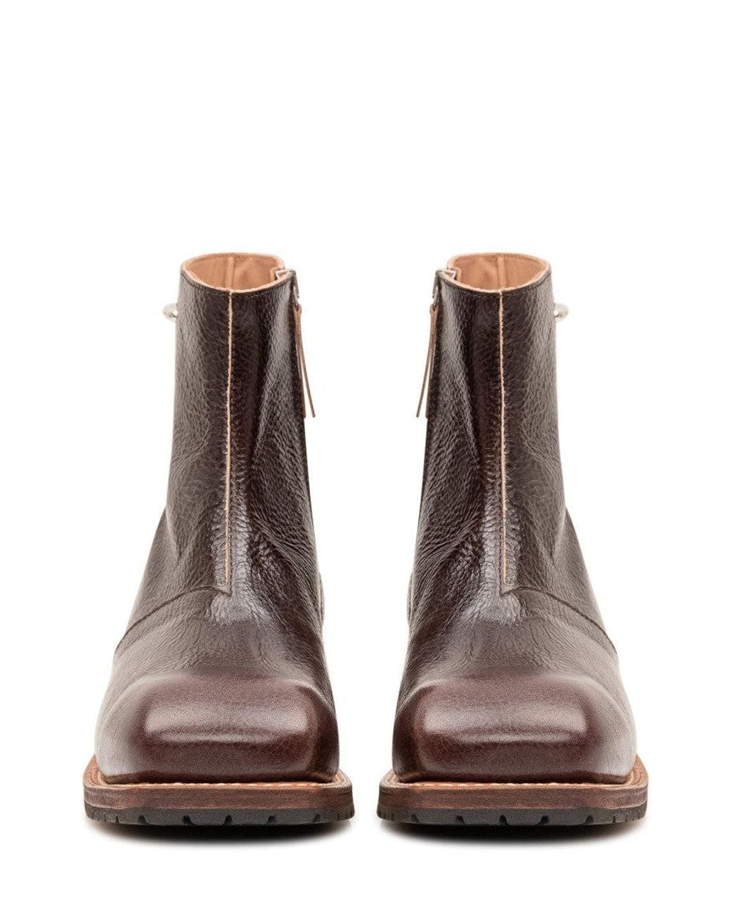 Our Legacy Brown Leather Camion Boots for men