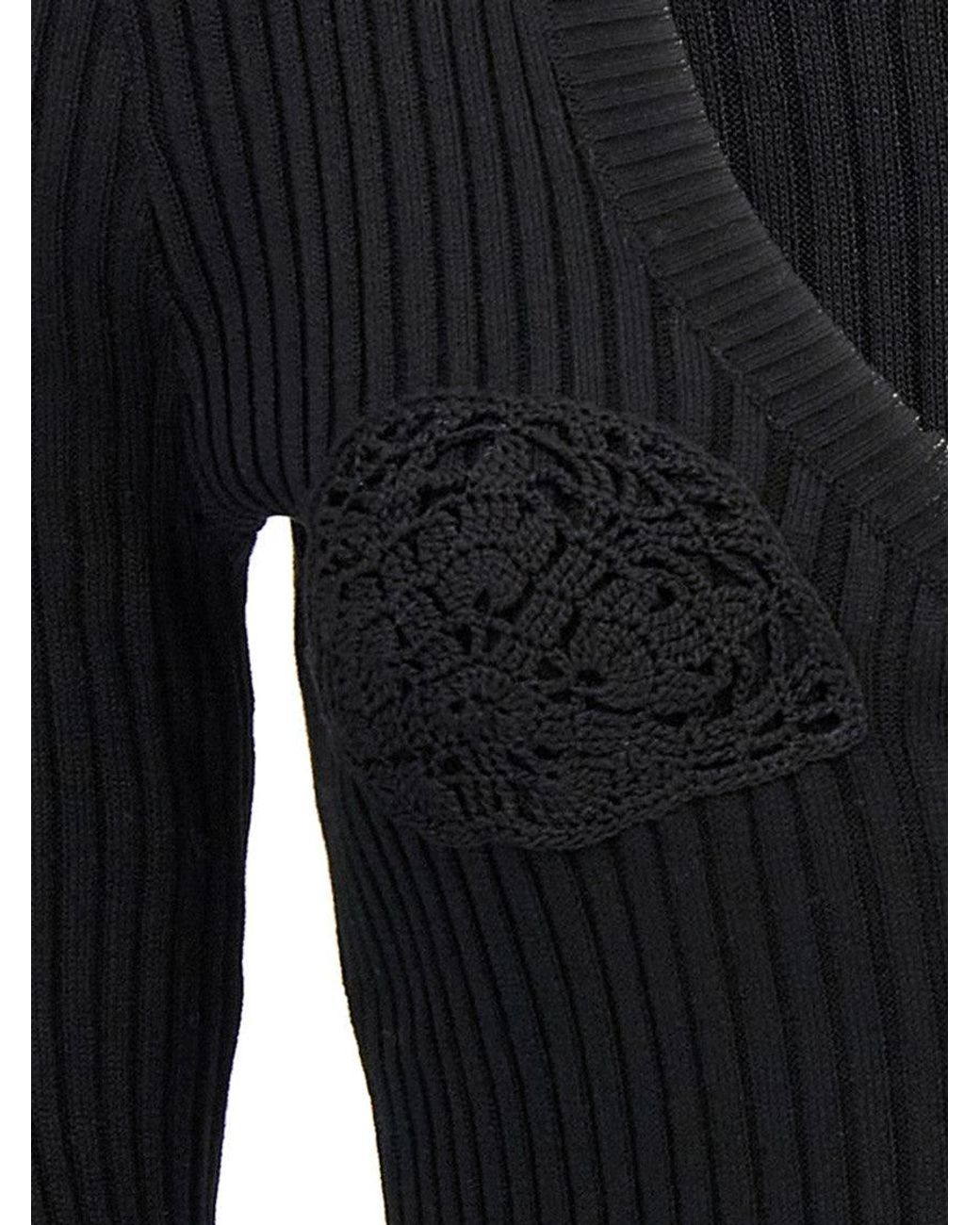 Magda Butrym Black Long Sleeves Cardigan
