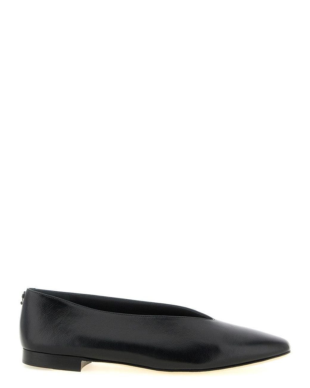 Jimmy Choo Black Slip On Ballet Flats