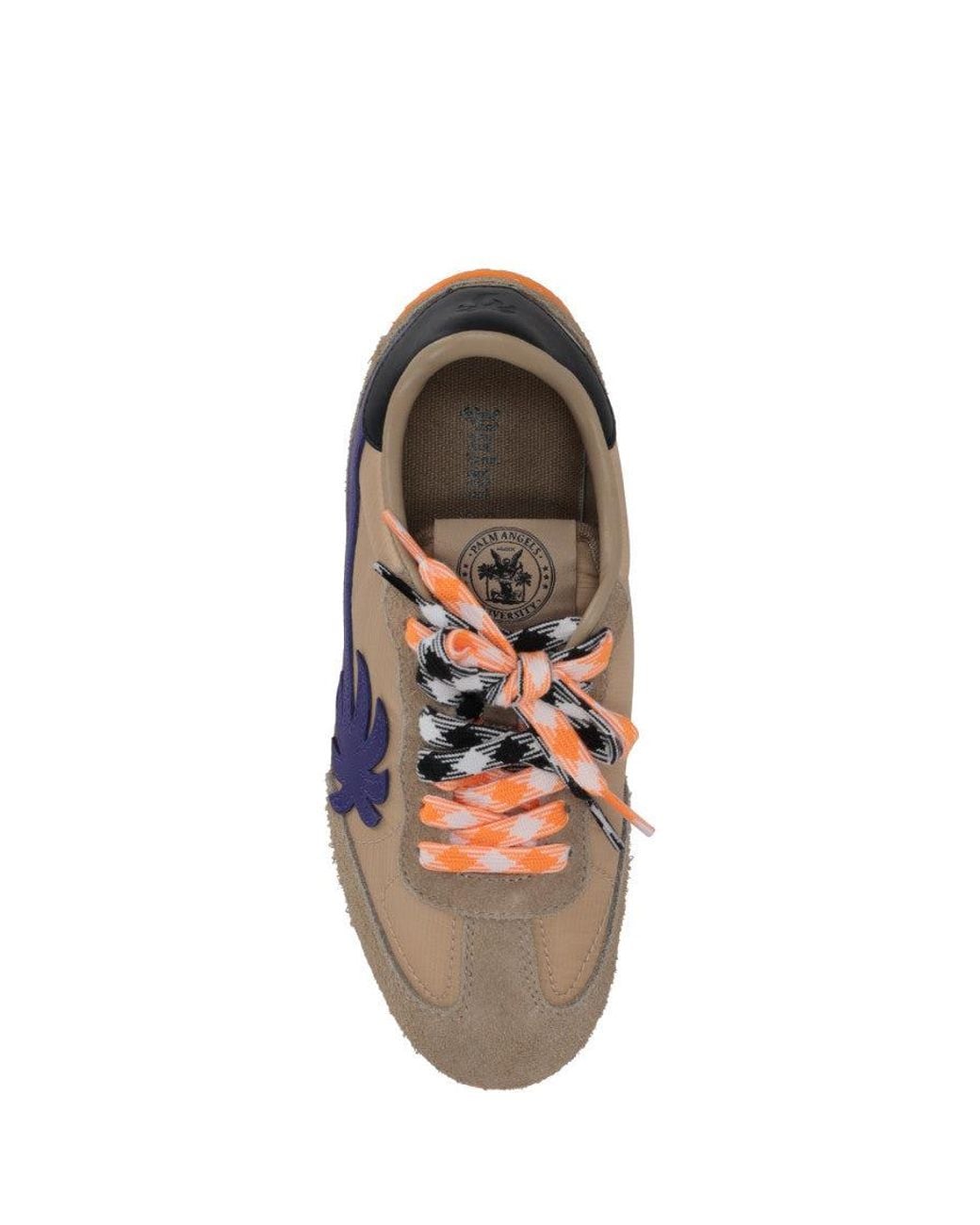 Palm Angels Blue Pa 5 Leather Low-Top Sneakers