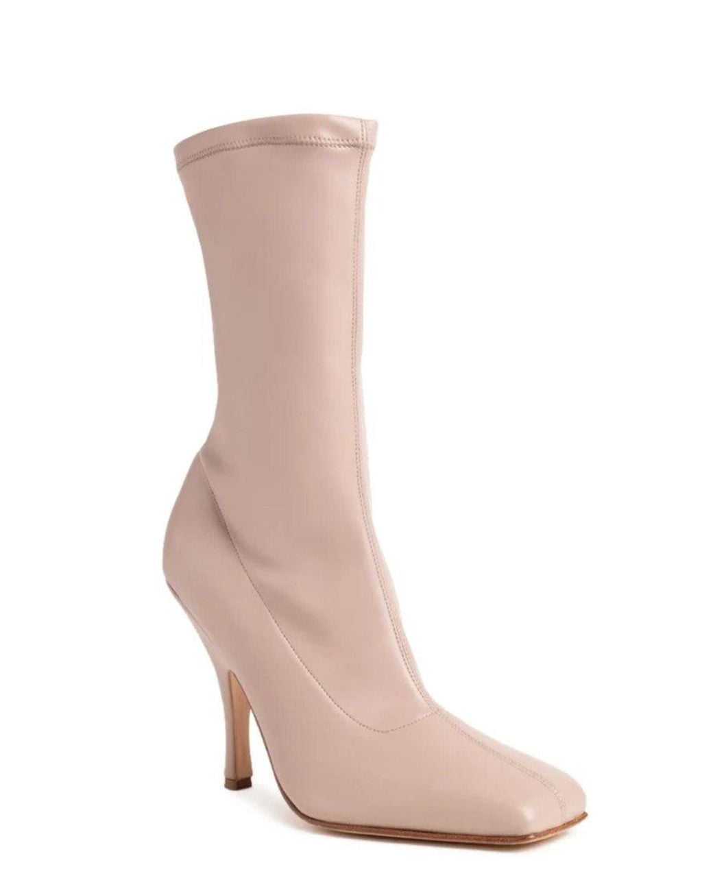 Gia Borghini Pink Taupe Leather Boots