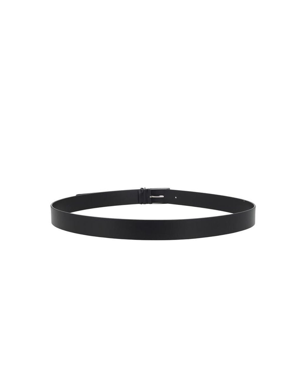 Tom Ford Black Solid Buckle Belt for men