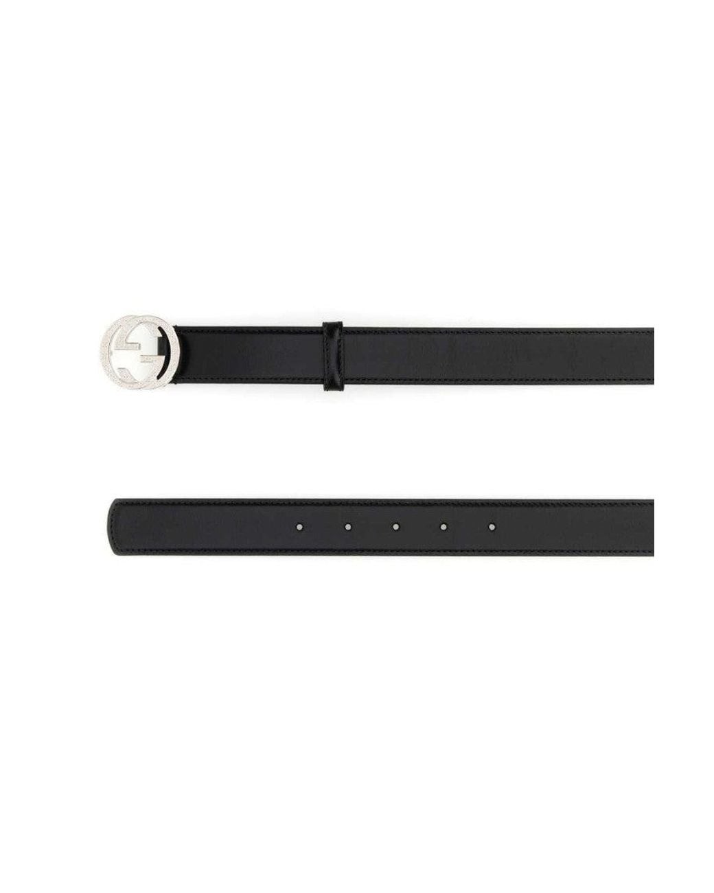 Gucci Black Leather Belt for men
