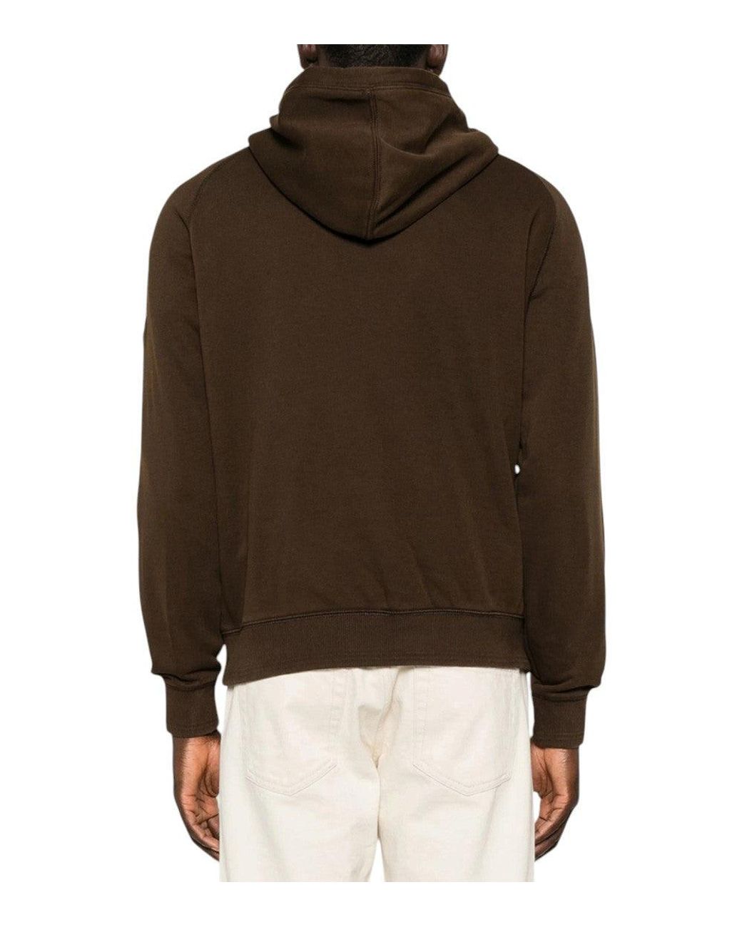 Napapijri Brown Regular Logo Hoodie for men