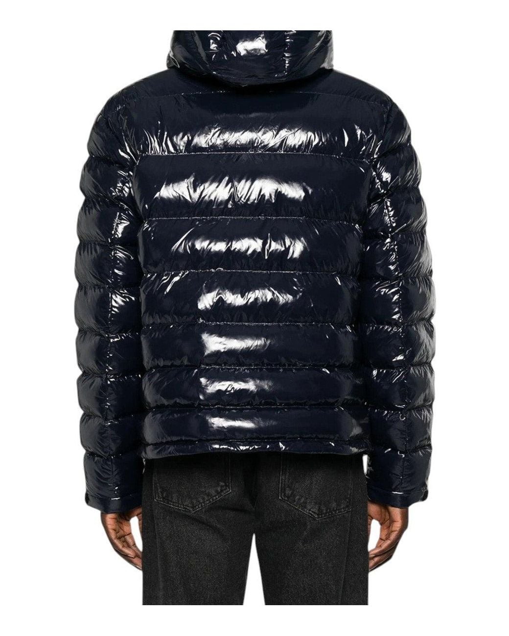 Napapijri Black Quilted Hood Jacket for men