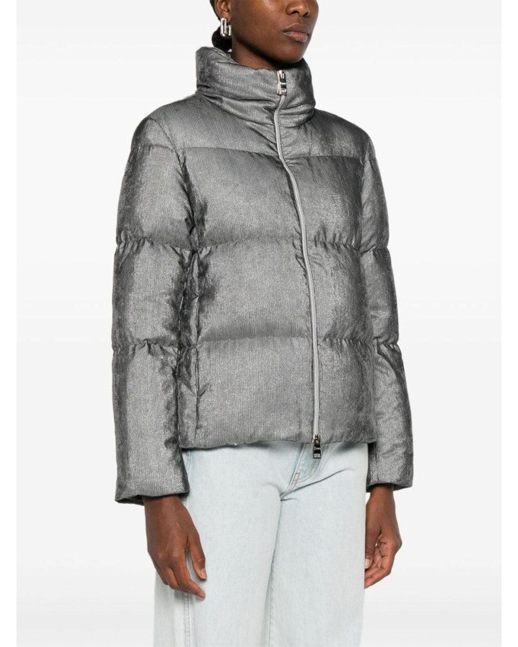 Herno Gray Quilted Jacket