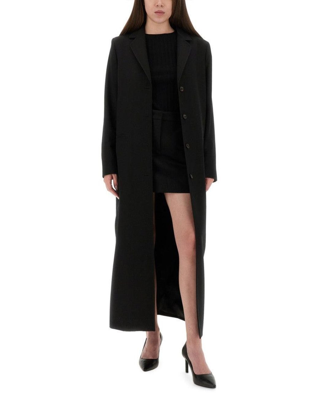 Moschino Black Solid Mini Skirt