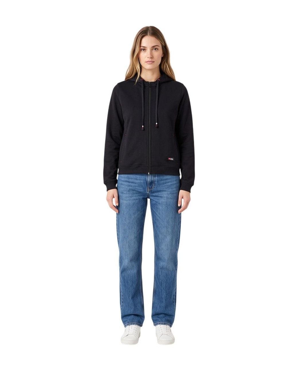DIESEL Black Logo Hoodie