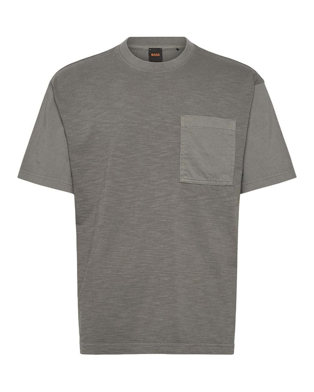 Boss Gray Dark Crew Neck T-Shirt for men