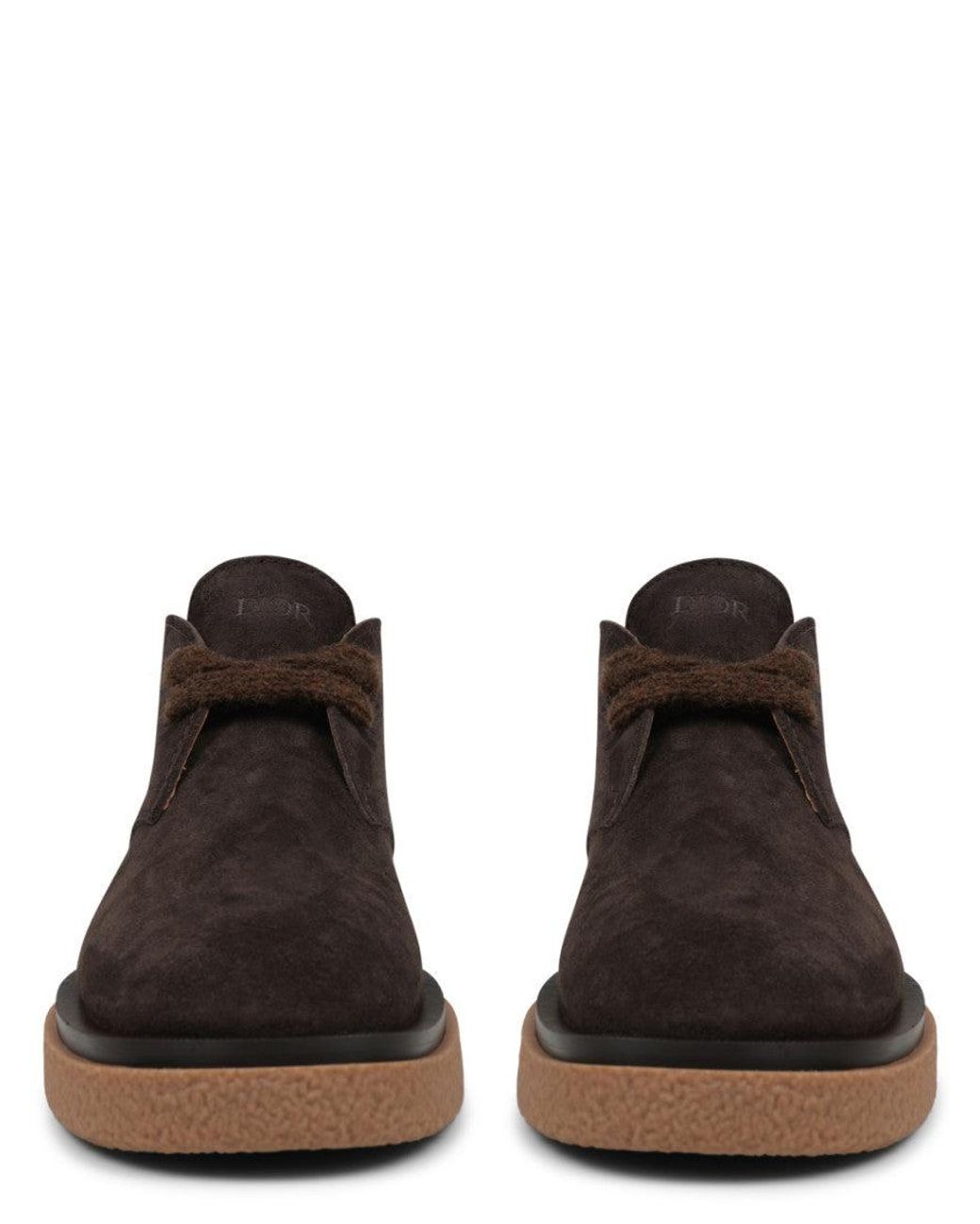 Dior Brown Dior Suede Boots for men