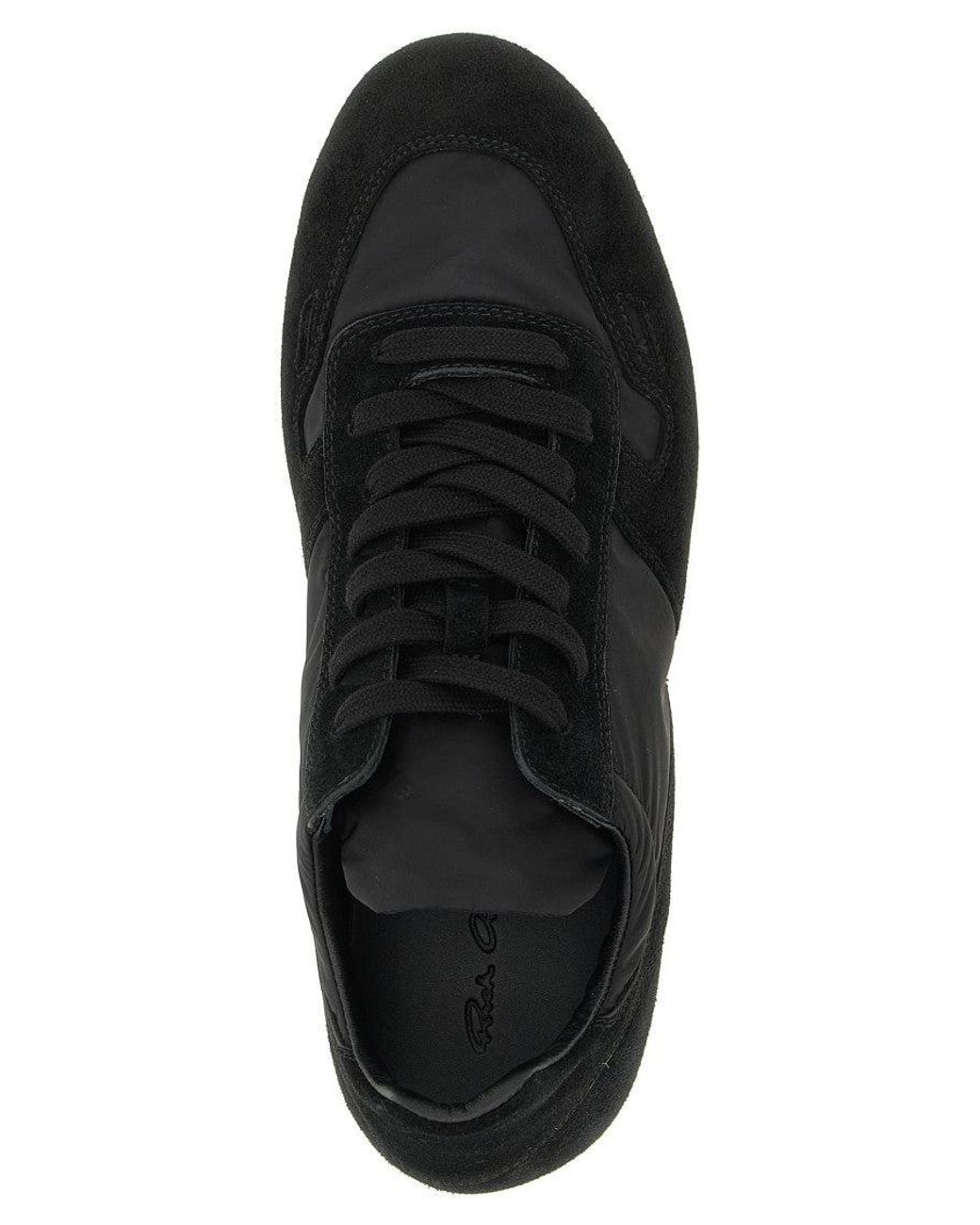 Rick Owens Black Minimal Sneaks Sneaker for men