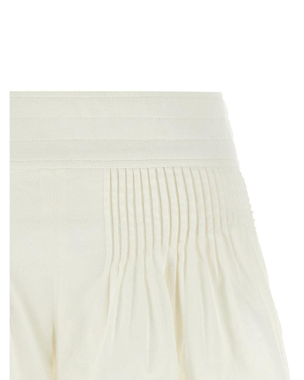 Isabel Marant White 'Cybila' Shorts