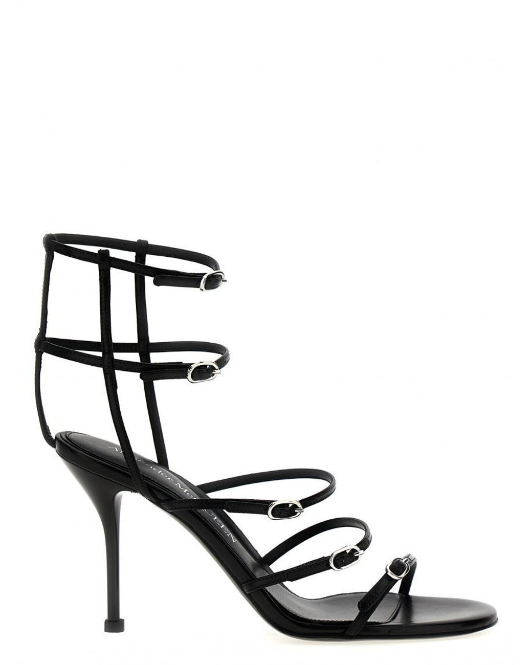 McQueen Black Sandals