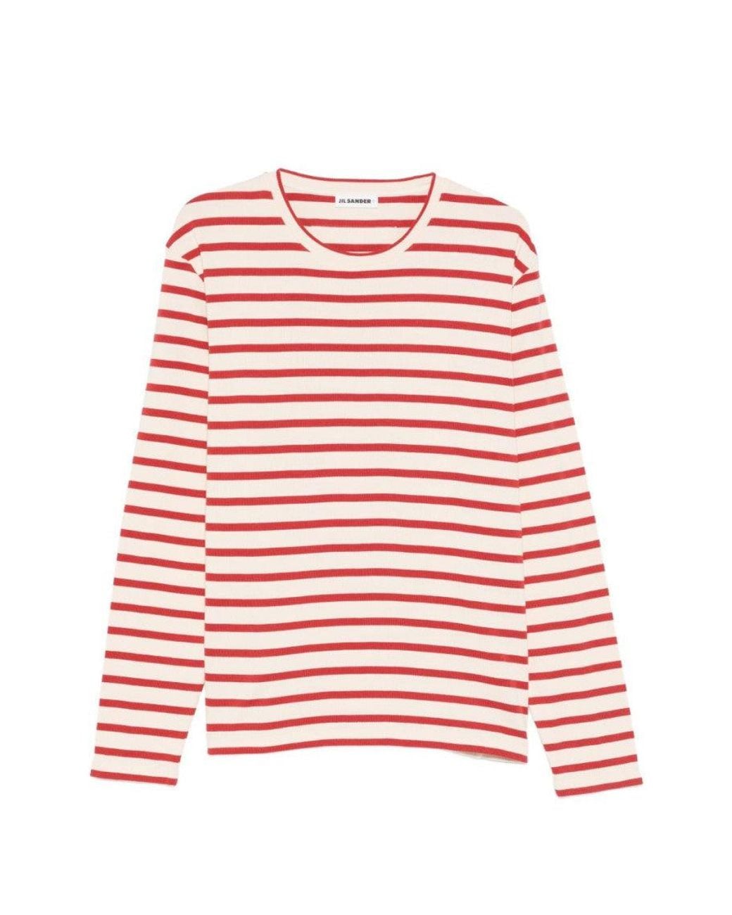 Jil Sander Red Round Neck T-Shirt for men