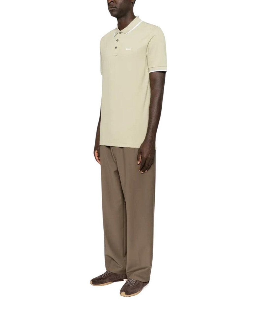 Boss Natural Light Logo Polo for men