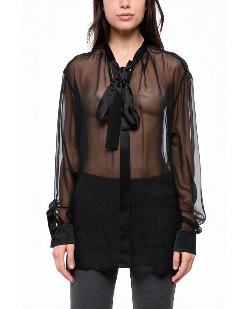 Dolce & Gabbana Black Round Neck Top