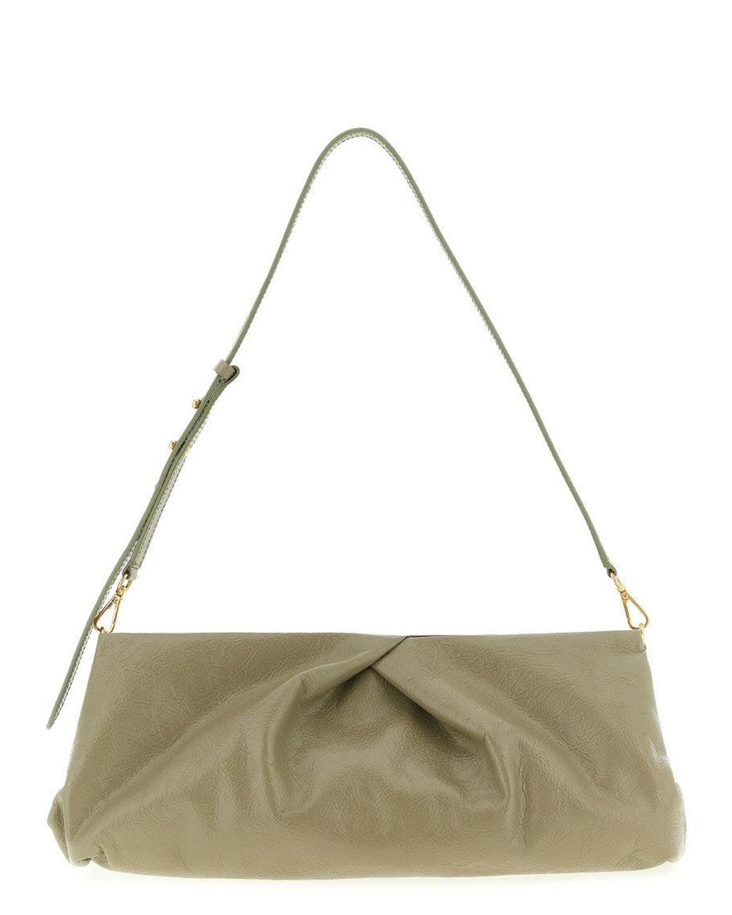Dries Van Noten Green Crisp Clutch